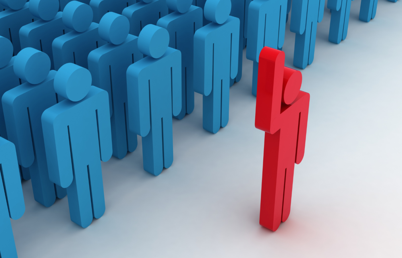 standing out of the crowd